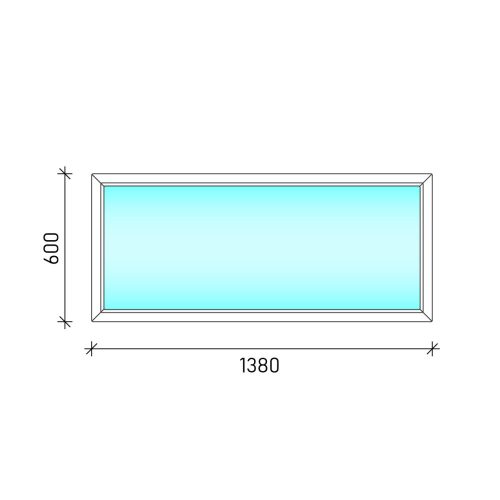 Felülvilágító műanyag ablak 138x60