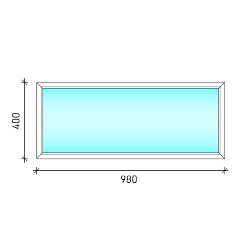 Felülvilágító műanyag ablak 98x40